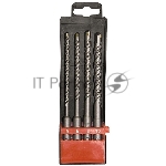 Набор буров по бетону, 5-6-8-10х160 мм, 4 шт., в пласт. коробке, SDS PLUS Matrix