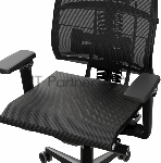 Кресло руководителя эргономичное Метта Yoga Spine Black Edition черный сиденье черный сетка с подголов. крестов.5-луч. металл хром, вид 20