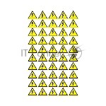 Наклейка знак электробезопасности REXANT 56-0006-1 «Опасность поражения электротоком» 25х25х25 мм 100 шт.