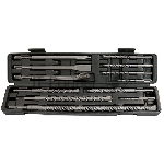Набор буров Matrix по бетону, 5-6x110, 8-10-12x160, 14-16x210, 18x300, 20x450 мм, зубила, SDS PLUS
