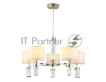 Люстра Ambrella light LH71301/5 CGD/WH золото/белый E14/5 max 40W D680*740