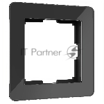Рамка на 1 пост Acrylic (черный) W0012708
