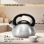 Чайник металлический Rondell Sieden RDS-088 3 л, стальной, вид 24