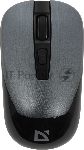 Мышь беспроводная Defender Wave MM-995 серебристый, 1600 dpi, радиоканал, USB, кнопки - 4