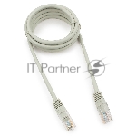 Патч-корд медный UTP Cablexpert PP10-1.5M cat.5e, 1.5м, литой, многожильный, серый