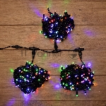 Гирлянда "LED ClipLight" 24V, 3 нити по 20 м, свечение с динамикой, цвет диодов Мульти