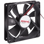 Вентилятор для корпуса Rexant RX 12025MS 24VDC черный, 120 мм, 2200 об/мин, 35 дБ, 2 pin