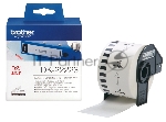 Бумажная клеящаяся лента Brother DK22223 50 мм, 30 м, черный шрифт, белый фон