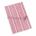 Наклейка знак электробезопасности Rexant 56-0007 " 220 В"10*30 мм (42 шт на листе)