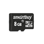 Флеш карта microSD 8GB Smartbuy microSDHC Class 10 (SD адаптер)