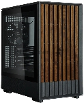 Компьютерный корпус Zalman P10 NAMU, MATX, черный, WINDOW, FRONT COVER WALNUT, 2x3.5", 3x2.5", 1xUSB TYPE-C, 1xUSB3.0, FRONT 2x120мм, REAR 1x120мм ARGb