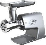 Мясорубка электрическая Korting KMG 0604 X серебристый, 2500 Вт, 3.5 кг/мин, реверс, защита от перегрузки, насадки - 6