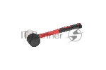 Киянка резиновая Kranz KR-12-8152 225 г, черно-белая резина, фибергласовая рукоятка