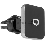 Автомобильный держатель для смартфонов Qumo MagFix, с креплением на решетку воздуховода и на панель (в комплекте), черный, вид 3