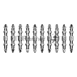 Бита двухстор. Gross PH2-PZ2х45мм, сталь S2, 10шт.