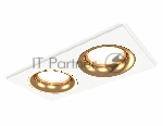 Комплект встраиваемого светильника Ambrella light XC7635005 SWH/PYG белый песок/золото желтое полированное MR16 GU5.3 (C7635, N7014)