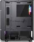 Компьютерный корпус Accord 3338 черный без БП ATX 1xUSB2.0 1xUSB3.0 1xUSB3.1 audio bott PSU, вид 16