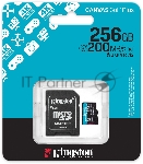 Флеш карта microSDXC 256Gb Kingston SDCG4/256Gb Canvas Go! Plus A2 + adapter