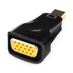 Переходник miniDisplayPort - VGA, Cablexpert A-mDPM-VGAF-01, 20M/15F, черный, пакет