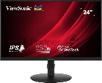 Монитор 23.8" Viewsonic VA2408-HDJ IPS 1920x1080, 100 Гц, 5 мс, 16:9, 250 кд/м², 1xHDMI, 1xDP, 1xVGA, 1x3.5 мм, черный