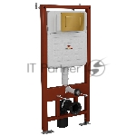 Инсталляция усиленная BAU IDEAL, клавиша BAU Light антивандальная, нержавеющая сталь золото