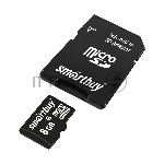 Флеш карта microSD 8Gb, Smartbuy microSDHC Class 10 (SD адаптер), вид 4