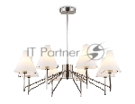 Люстра Ambrella light LH57125/8 SN/FR никель/белый матовый E14/8 max 40W D800*650