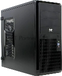 Компьютерный корпус Midi Tower InWin PE689 Black USB 3.0*2+A(HD)+fron fan 120мм*1+rear fan 120мм*1+ 2*2SATA+1*1SATA+Intrusion Switch/holes for SL20” ATX RACKMOUNT*(без блока питания)