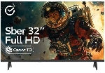 Телевизор Sber 32" SDX-32F3112 черный DLED FHD 60Hz Smart TV Салют ТВ