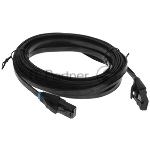 Патч-корд Vention прямой UTP cat.6a, RJ45 угол 90 - 15м. Черный