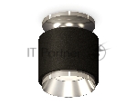 Светильник Ambrella Light XS7511080 SBK/PSL черный песок/серебро полированное MR16 GU5.3 (N7927, C7511, N7032)