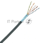 Кабель информационный Panduit PFO6X04BL-CEG кат.6А F/UTP общий экран 4X2X23AWG OSP внешний 305м черный
