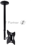 Кронштейн потолочный ARM media LCD-1000 для ЖК ТВ 10"-37", 2 ст. свободы, VESA 75/100/100*200/200, max 30 кг черный