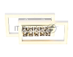 Настенно-потолочный светодиодный светильник Ambrella light FA107 WH белый 15W 3000K 380*200*85 (Без ПДУ)