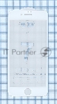 Защитное стекло 4D для Apple iPhone 7/8 белый