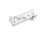 GL3618 AL алюминий соединитель для накладного шинопровода Magnetic 100*22*1.5 (2шт.)
