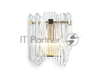 Настенный светильник Ambrella light LH31257/2 BS/CL латунь/прозрачный E14*2 max 40W 220*150*270