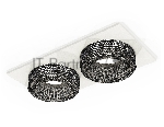 Комплект встраиваемого светильника Ambrella light XC7635021 SWH/BK белый песок/тонированный MR16 GU5.3 (C7635, N7192)