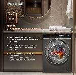 Стиральная машина Weissgauff WM 58411 Direct Drive Inverter Premium Steam Grey серая, загрузка фронтальная 11кг, 1400 об/мин., класс: A+++, вид 21
