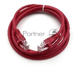 Патч-корд Buro cat.5e 2м красный RJ-45 (m)-RJ-45 (m)