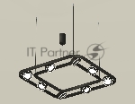 Светильник Ambrella light XB9182151/8 SBK/FR черный песок/белый матовый GX53 (C9182, N8434)