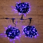 Гирлянда "LED ClipLight" 24V, 3 нити по 20 м, свечение с динамикой, цвет диодов Синий