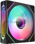 Вентилятор для корпуса Bloody CF-12 LCD ARGb 120х120x25 черный 4-pin 32дБ (упак.:1шт) (CF-12-ARGb120-BK) Ret