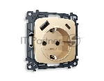 Комплект механизма электрической розетки OMEGA Шампань 2USB A+C 20W (быстрая зарядка) с/з QUANT (OP6100, VM160) MO610010