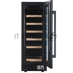 Винный шкаф Libhof CX-19 черный, 60 л, 1 отсек, 19 бут., класс B, вид 8