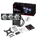 Жидкостная система охлаждения ASUS ROG RYUO IV 360 ARGB черный, алюминий/медь, 2000 об/мин, 30.7 дБ, 4 pin, вид 8