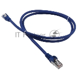 Патч-корд Lanmaster LSZH FTP кат.5e, 1.0 м, синий