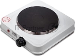 Плита настольная электрическая GOODHELPER ES-10P10 белый, 1 кВт, ТЭН, конфорки - 1, эмаль, поворотные переключатели