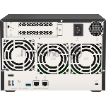 Сетевое хранилище без дисков SMB QNAP TVS-675-8G NAS, 6-tray w/o HDD, 2xM.2 SSD Slot, 1xHDMI-port. CPU 8-сore 64-bit x86 KX-U6580 2.5 GHz, 8GB DDR4 (1 x 8GB) up to 64GB (2 x 32GB), 2x 2.5 Gigabit LAN