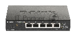 Коммутатор D-Link DGS-1100-05PDV2/A1A, 4×1 Гбит/с + 1×1 Гбит/с PD, настраиваемый